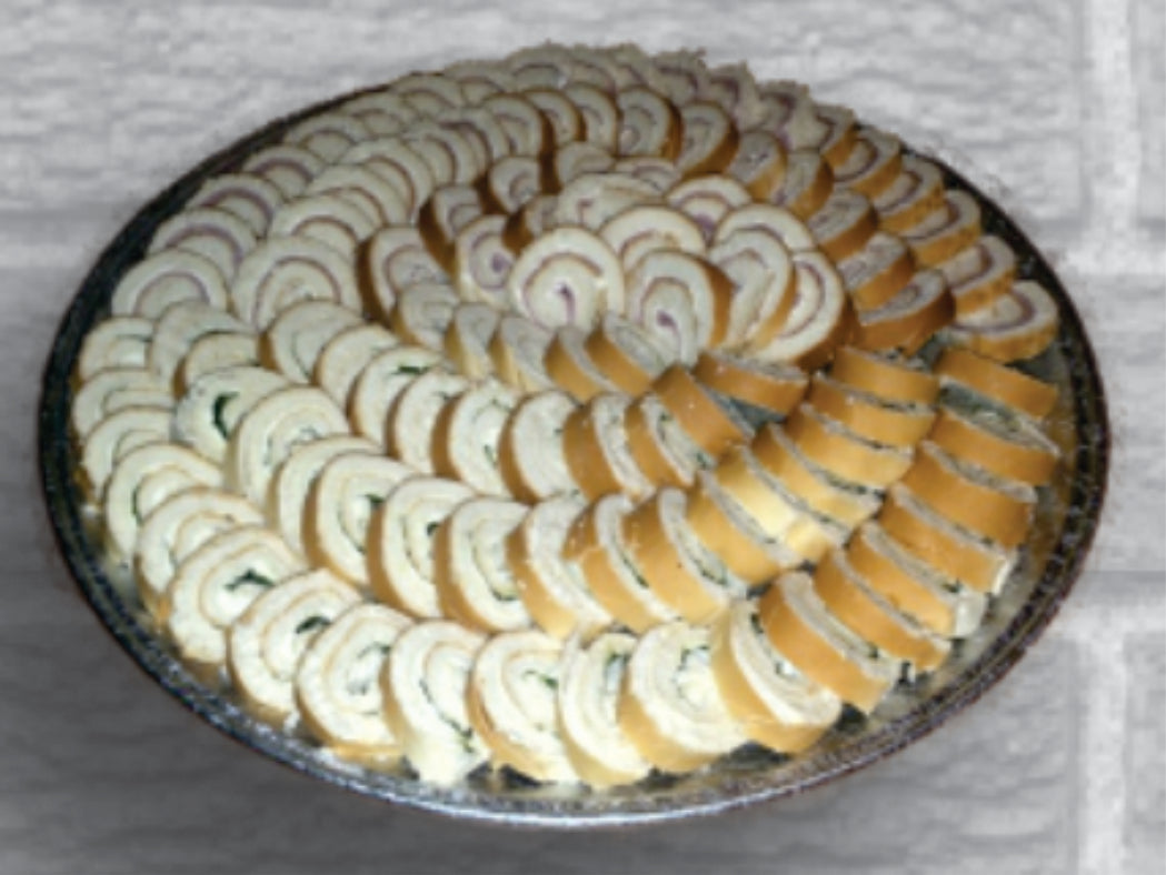 Canapes Sandwiches Cream Cheese, Ham, Salami, Turkey or Vegetarian 100 Pcs