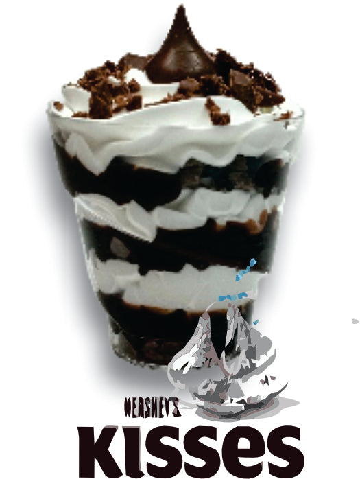 5oz. Desserts Cups of Oreo, Nutella, Kisses, Strawberry Shortcake 12 Pcs per Flavor or 12 Pcs Assortment of Flavor